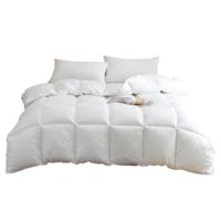 Couette de luxe en microfibre blanche toutes saisons, matelassée, pour lit Queen et King Size, design rafraîchissant, pour l'hiver