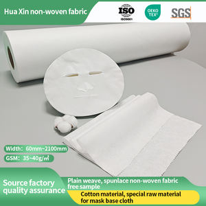 Fabrication professionnelle de tissus non tissés en coton 100% spunlace, respirants et respectueux de l'environnement, à armure toile - Product Image 2