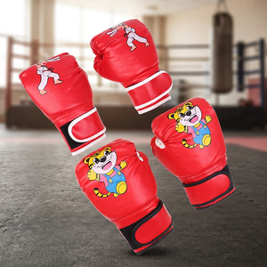 DAWNFROCE FIGHT GEARS Guantes de Boxeo Profesionales de Alta Calidad para Entrenamiento, 4oz/6oz/8oz, Cuero PU, Absorben la Humedad, con Cierre de Velcro - Product Image 1