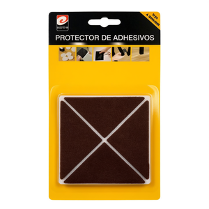 Almohadillas Adhesivas de Fieltro Marrón para Patas de Mesa, 4 Triángulos, 55x55mm - Product Image 1