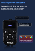 Casque Intercom Bluetooth pour Moto T6S TOUCARE, Étanche IP67, Réduction du Bruit, Communication de Groupe à Longue Portée pour Motards
