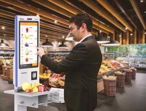 Kiosque de restaurant 15.6 écran Lcd Full Hd de 21.5 pouces sur pied/commande de comptoir de nourriture Qsr Kiosque à service <span class=keywords><strong>rapide</strong></span> - Product Image 5