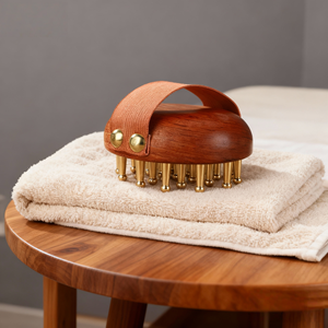 产品趋势2026新品批发瓜沙木按摩器护肤产品关萨棒瓜沙刷头皮梳 - Product Image 1