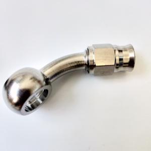 オートバイステンレス鋼バンジョー継手油圧an3ブレーキラインホースパイプ継手 - Product Image 1
