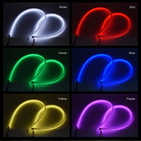 Feux de jour à LED pour voiture Symphony DRL, commande par application, bande de signalisation flexible RGB, lampe décorative pour phare, 12V 24V