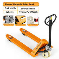 Montacargas Hidráulico Manual para Camiones, Carretilla Elevadora Pequeña de 2T 3T, Transpaleta para Carga y Descarga Hidráulica