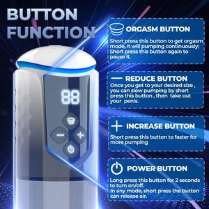 Appareil de formation à la traction par pression négative à vide, à vibration, pour hydrothérapie masculine, rechargeable, modèle d'exercice sexuel - Product Image 2