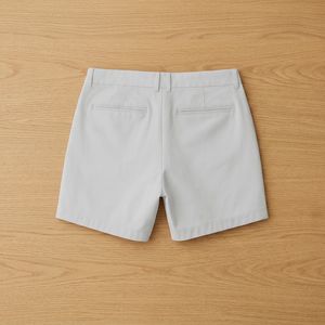 <b>White</b> <b>Men</b> Chinos <b>Shorts</b> Straight Leg Casual Uniform Summer Office Garden - Product Image 3