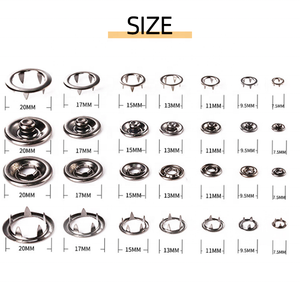 Custom Logo Pattern Color Horn Pearl Prong Snap Custom Design <strong>Button</strong> <strong>Metal</strong> Prong Snap <strong>Button</strong> for Clothes - Product Image 3