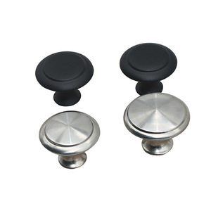 Stainless Steel Cabinet Knob Round Mushroom Shape Minimalist Furniture Handle For <b>Drawer</b> Wardrobe Door Antirust - Product Image 2