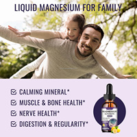 Gouttes de glycinate de magnésium avec bromélaïne et vitamines liquides pour adultes, nourrissant les nerfs cérébraux et améliorant la mémoire et le sommeil