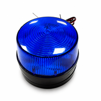 Sistem Alarm Lampu Strobo DC12V 120mA Sensor Gerak Berkabel dengan Sirene Lampu Peringatan LED Beacon