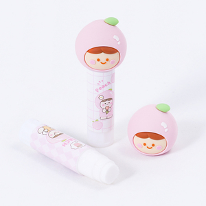 Envase de Plástico Personalizado con Forma de Durazno para Bálsamo Labial, Contenedor Cosmético Vacío para Lápiz Labial y Brillo Labial, Venta al Por Mayor - Product Image 4
