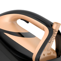 Station de vapeur M avec semelle en acier inoxydable, fer à vapeur professionnel, réservoir amovible de 1,9 L, chauffe rapide, 3000 W, protection anti-chauffe à sec pour les vêtements
