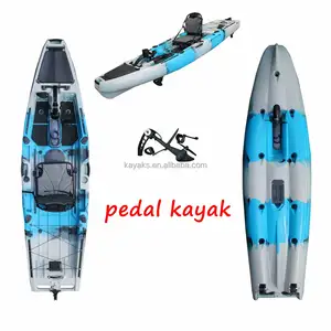 Vicking Kayak assis sur le dessus système Solo pédale conduite Kayak de pêche avec pédales pour lacs et rivières