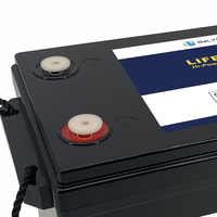 Baterai RV Motorhome LifePO4, dengan Bluetooth dan pemanasan sendiri 12V 200AH