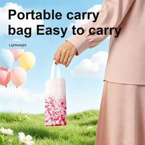 Parapluie personnalisé avec logo, vente en gros d'usine, UPF50, 6 baleines, revêtement couleur, 90cm, 51cm, 15cm, 6cm, 250g, pour femme, voyage, promotion de marque - Product Image 2