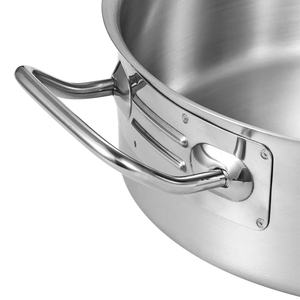 Thương mại tri-ply Chứng Khoán nồi 201 thép không gỉ lớn súp & chứng khoán Chậu thích hợp cho gas & bếp cảm ứng cho nhà hàng sử dụng - Product Image 2