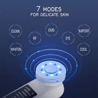 Nuevo Dispositivo de Belleza Multifunción Recargable para Uso Doméstico, Masajeador Facial de Mano con Microcorriente, Vibración, Frío/Calor