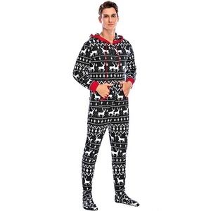Vente en gros Pyjamas coupe régulière Ensemble <span class=keywords><strong>de</strong></span> pyjamas pour hommes Vêtements <span class=keywords><strong>de</strong></span> nuit <span class=keywords><strong>de</strong></span> style <span class=keywords><strong>de</strong></span> Noël pour hommes - Product Image 4