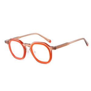 GL6668 Fábrica OEM Marco óptico de acetato de alta calidad Gafas de acetato de marco redondo unisex - Product Image 6