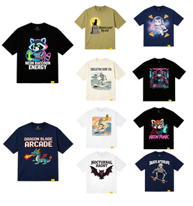 เสื้อยืดผ้าฝ้ายสำหรับผู้ชายเสื้อยืดตามสั่ง100% สไตล์สตรีทแวร์ผลิตได้เยอะ - Product Image 6