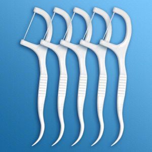 Fil dentaire réutilisable en PE en vrac avec saveur menthe, cure-dents en plastique, brosse interdentaire pour adultes, nettoyant buccal - Product Image 2
