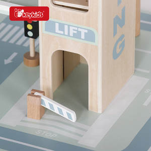 Üst satış Mini ahşap oyuncak arabalar park garaj asansör ile kids 'oyun yuvası oyuncaklar W04B130 - Product Image 5