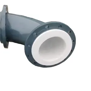 PTFE Lined Pipe Fittings Flanged Pipe Elbow Tee Reducer