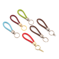 Gantungan Kunci Carabiner Paduan Seng Ringan Grosir, Berbagai Warna, Anyaman Tangan Kristal, Cetak Embos, Gaya Cina, Perhiasan Mobil