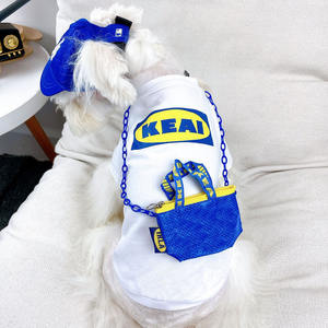 Linda camiseta de moletón de manga corta para mascotas, suéter de lana para perros pequeños, como <span class=keywords><strong>schnauzer</strong></span>, poodle, gato o perro caniche. - Product Image 1