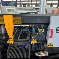 Scie à ruban horizontale GB4240 pour la découpe de métaux, machine à scier à ruban pour la découpe industrielle de l'acier et de l'aluminium