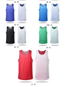 Gilet de football réversible, gilet d'entraînement double face pour le basketball, uniformes de sport en mesh, chasubles de football, gilet d'été - Product Image 6