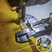 Extracteur de couture à point invisible et extracteur de bord à pli simple réglable, pour usage industriel et domestique, extracteur de cylindre avec pied lâche, accessoires de couture en gros