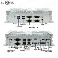 Mini PC Industrial sin Ventilador EGLOBAL, Intel N100, 4 Núcleos, TDP 6W, con 4*USB3.0, 4*USB2.0, 128GB RAM, SSD/HDD, Computadora Pequeña Silenciosa