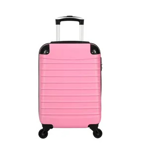 हॉट बिक्री सुंदर गुलाबी एब्स + पीसी यूनिवर्सल स्पिनर व्हील ट्रैवल बिजनेस सूटकेस रोलिंग हार्ड की रक्षा करता है