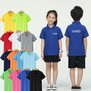 Polo Personalizzate <span class=keywords><strong>con</strong></span> Colletto Lavorato a Maglia Blu Navy, Uniformi da Golf per Bambini - Product Image 1