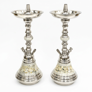 Cachimba de Lujo con Base de Nácar, Cachimba Árabe de Acero Inoxidable - Product Image 1