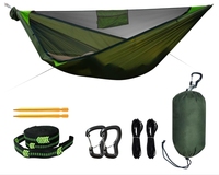Hamac de camping en plein air hamac de camping d'aventure avec moustiquaire hamac pliant de cour