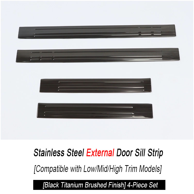 Universal Black Titanium Brushed +4pcs