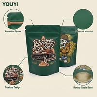 Sachet alimentaire refermable avec fermeture éclair, personnalisable, en matériaux BOPP/PET/VMPET/CPP thermoscellables pour snacks