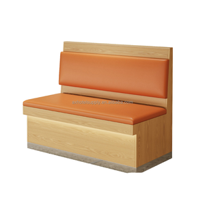 Muebles de Restaurante Personalizables, Asientos de Cuero, Mesa y Sillas de Madera, Conjunto de Sofás para Cafetería, Bar, Hotel, <span class=keywords><strong>Bistro</strong></span> - Product Image 3