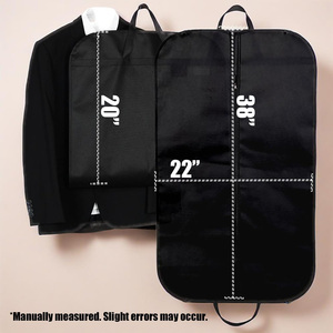 Logo De Luxe Robe Tissu Housse Anti-Poussière Costume Bouton De Stockage Fermeture Éclair Sacs De Vêtement Avec Poignées - Product Image 2