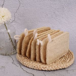 Paño de lufa con cuerda para limpieza de cocina, paño de calabaza de seda que puede frotar ollas, rebanadas de lufa naturales sin aceite para lavar platos - Product Image 6