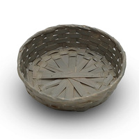 Paniers de rangement en bambou cercle de Pâques-Décoration d'intérieur et paniers-cadeaux de couleur personnalisée multifonctionnelle écologique