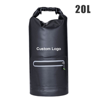 CBR tas punggung poliester 10l/20l, ransel olahraga berkemah tahan air sepeda Logo kustom untuk berenang menyelam & mengambang