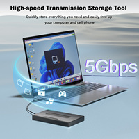 Hard Disk Eksternal 500GB Langsung dari Pabrik, USB 3.0, HDD Portabel untuk Penyimpanan Cadangan PC Laptop Desktop, Siap Kirim
