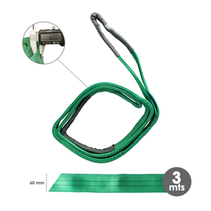 Cinghia Piatta a Doppio Anello 2.000 Kg. 3 Metri Verdi - Product Image 3