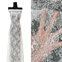 Tissu en dentelle brodé de sequins et de perles françaises, motifs floraux 3D, couleurs variées, pierres, écologique et respirant, pour robes de mariée