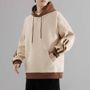 Sweat à capuche de haute qualité pour hommes, nouvelle collection printemps-automne, coupe ample, contrastant, style décontracté et sportif pour garçons - Product Image 5